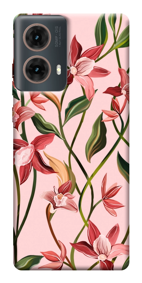 Чехол Floral motifs для Motorola Moto G85