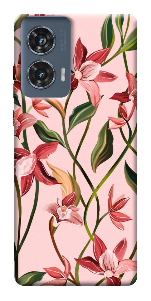 Чехол Floral motifs для Motorola Edge 50 Fusion