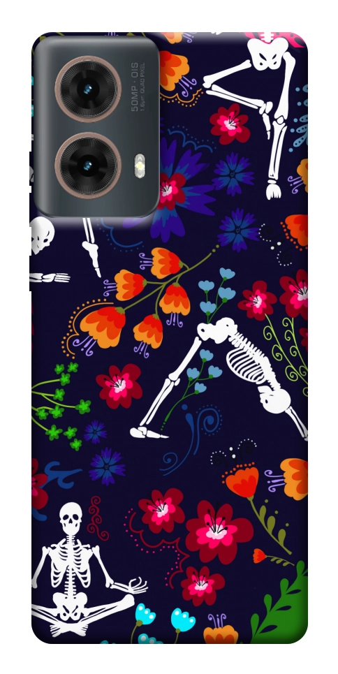 Чехол Yoga skeletons для Motorola Moto G85