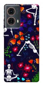 Чехол Yoga skeletons для Motorola Moto G85