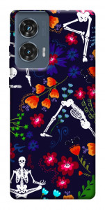 Чехол Yoga skeletons для Motorola Edge 50 Fusion