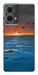 Чехол Закатное море для Motorola Moto G85