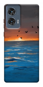 Чехол Закатное море для Motorola Edge 50 Fusion