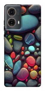 Чехол Разноцветные камни для Motorola Moto G85
