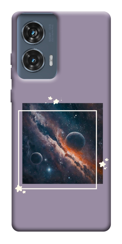 Чехол Космос в квадрате для Motorola Edge 50 Fusion