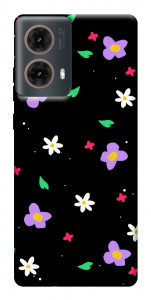Чехол Цветы и лепестки для Motorola Moto G85