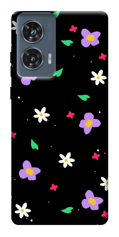 Чехол Цветы и лепестки для Motorola Edge 50 Fusion