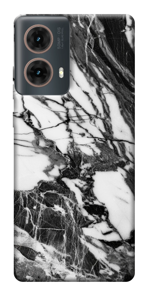 Чехол Calacatta black marble для Motorola Moto G85