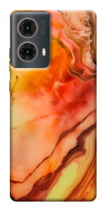 Чехол Красный коралл мрамор для Motorola Moto G85