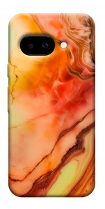 Чехол Красный коралл мрамор для Google Pixel 9a