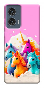 Чехол Пони в облаках для Motorola Edge 50 Fusion