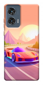 Чехол Машинка на закате для Motorola Edge 50 Fusion