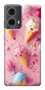 Чехол Веселое мороженое для Motorola Moto G85