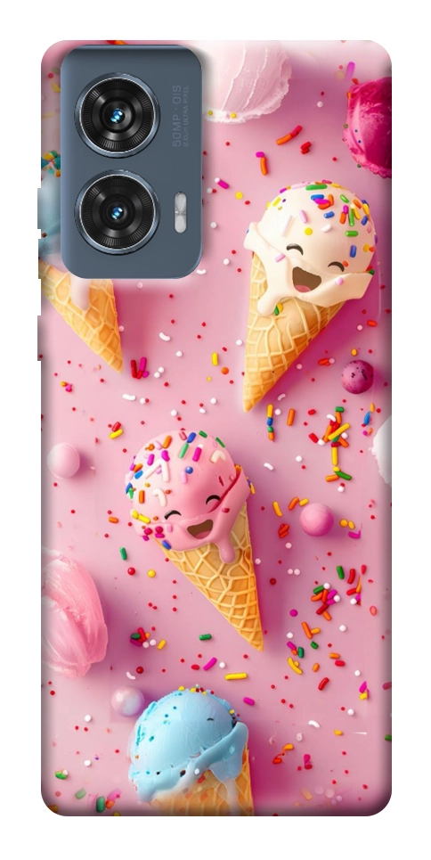 Чехол Веселое мороженое для Motorola Edge 50 Fusion