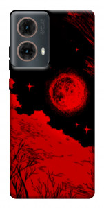Чехол Кровавый закат солнца для Motorola Moto G85