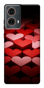 Чехол Hearts pattern для Motorola Moto G85
