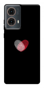 Чехол Fingerprint heart для Motorola Moto G85