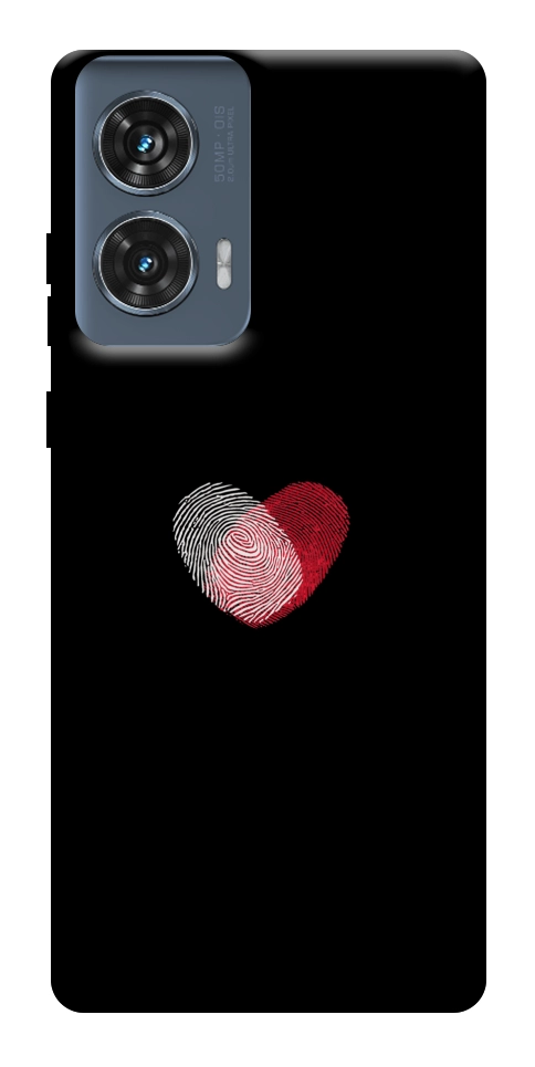 Чохол Fingerprint heart для Motorola Edge 50 Fusion