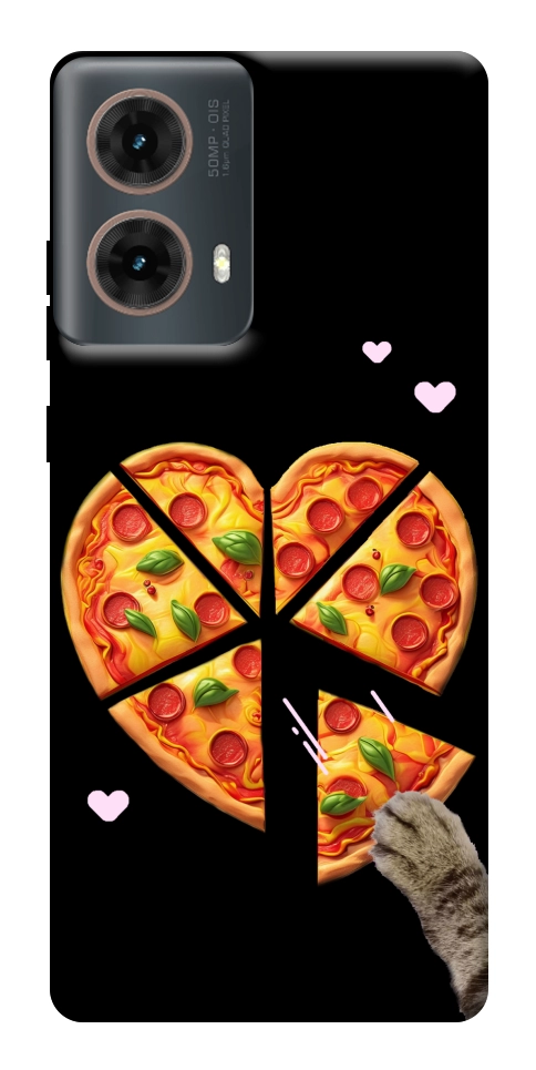 Чехол Pizza Love Cat для Motorola Moto G85