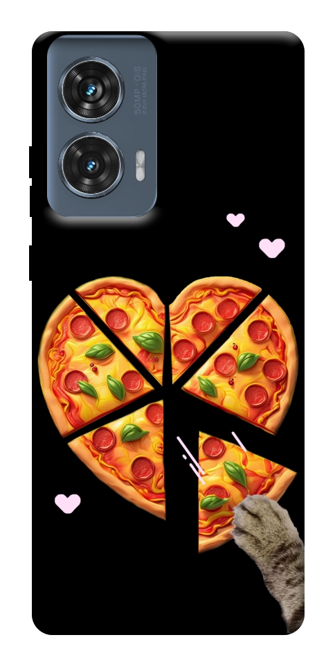 Чохол Pizza Love Cat для Motorola Edge 50 Fusion