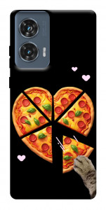 Чохол Pizza Love Cat для Motorola Edge 50 Fusion