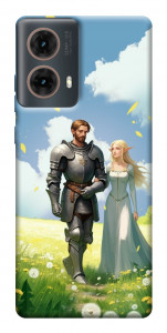 Чехол Fantasy couple для Motorola Moto G85