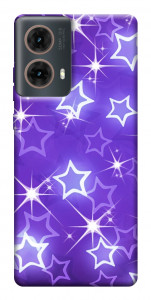 Чехол Purple sparkles для Motorola Moto G85