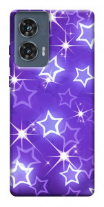 Чохол Purple sparkles для Motorola Edge 50 Fusion