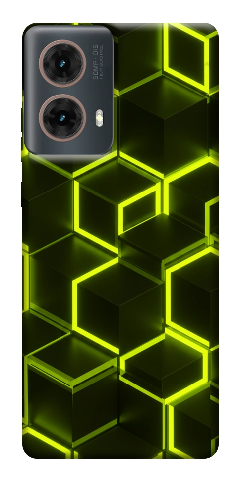 Чехол Neon hexagon для Motorola Moto G85