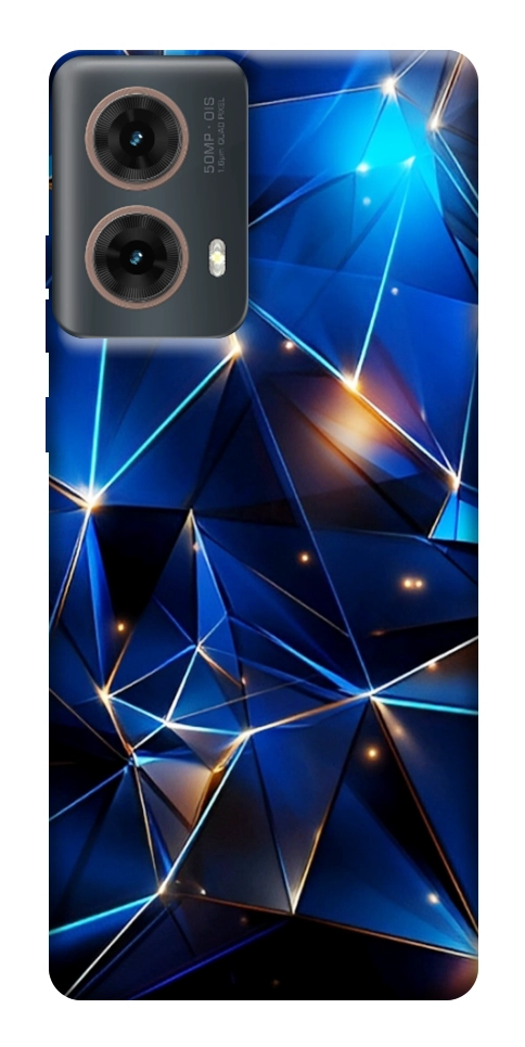 Чехол Abstract purple pattern для Motorola Moto G85