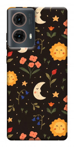 Чехол Полевые цветы для Motorola Moto G85