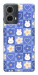 Чехол Кролики-цветочки для Motorola Moto G85