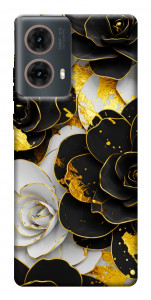 Чехол Flower black-white для Motorola Moto G85