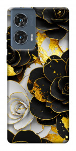 Чохол Flower black-white для Motorola Edge 50 Fusion