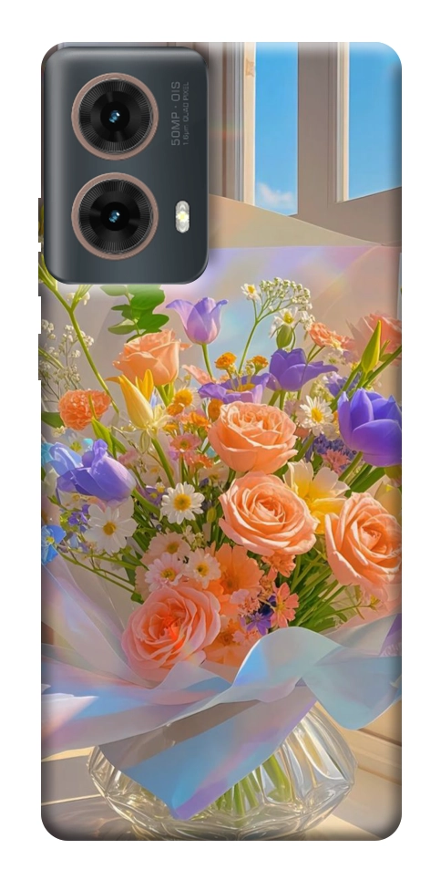 Чехол Яркий букет для Motorola Moto G85