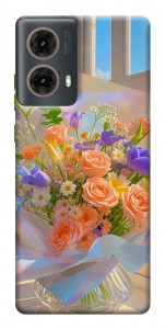 Чехол Яркий букет для Motorola Moto G85