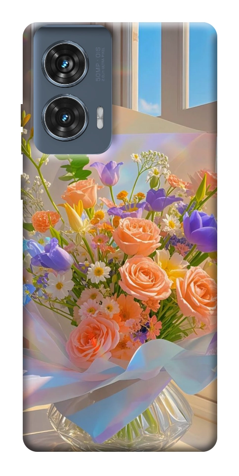 Чохол Яскравий букет для Motorola Edge 50 Fusion