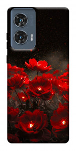 Чохол Burning flowers для Motorola Edge 50 Fusion