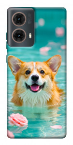 Чехол Swimming corgi для Motorola Moto G85