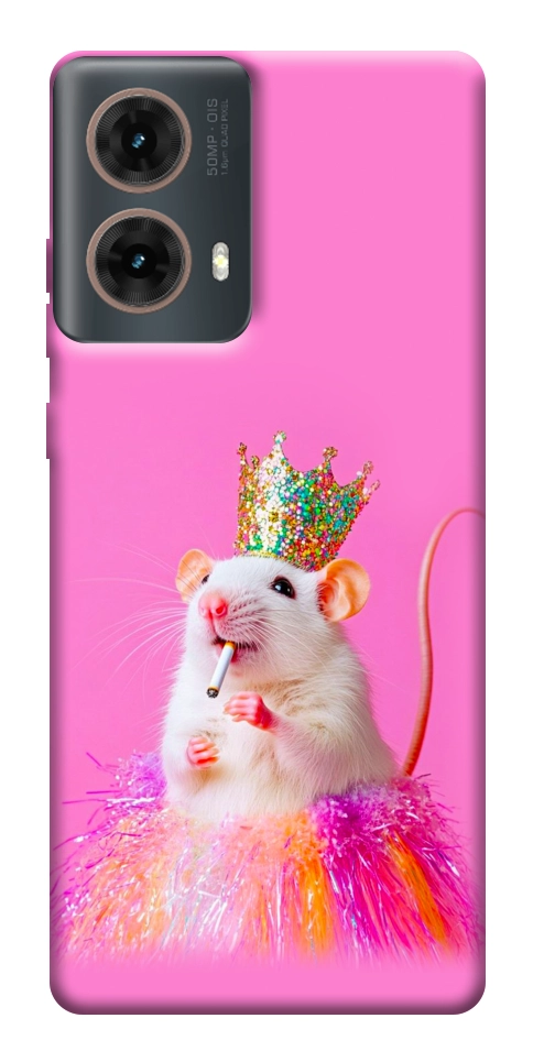 Чохол Гламурний щур для Motorola Moto G85