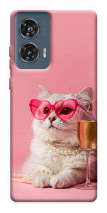 Чохол Pinky cat для Motorola Edge 50 Fusion