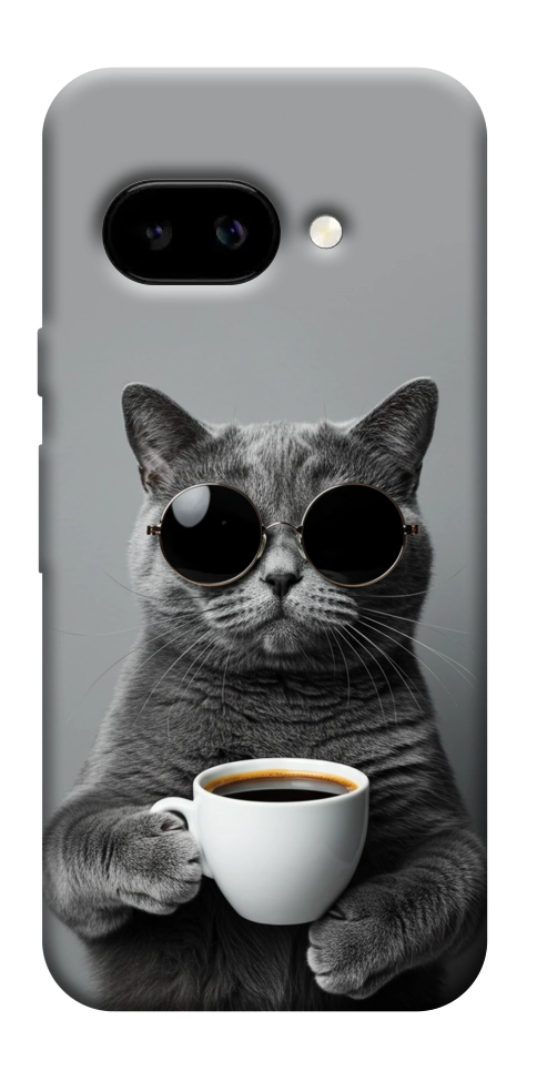 Чехол Grey cat coffee для Google Pixel 9a