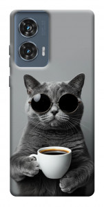 Чохол Grey cat coffee для Motorola Edge 50 Fusion