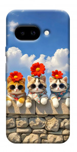Чехол Flower cats для Google Pixel 9a