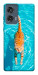 Чохол Cat swimming для Motorola Edge 50 Fusion