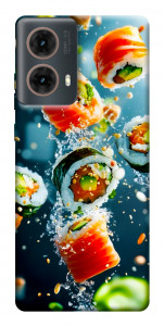 Чехол Sushi falling для Motorola Moto G85
