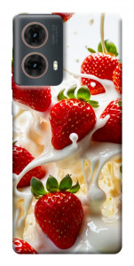 Чехол Strawberry and cream для Motorola Moto G85
