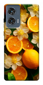Чохол Лимони та квіти для Motorola Edge 50 Fusion