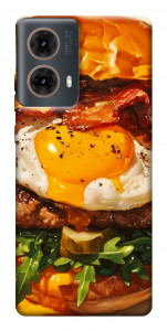Чехол Вкусный бургер для Motorola Moto G85