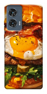 Чохол Смачний бургер для Motorola Edge 50 Fusion